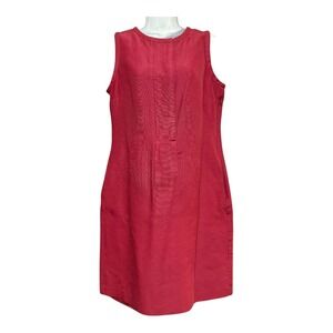 Talbots Red Sleeveless Sheath Dress Size 10‎